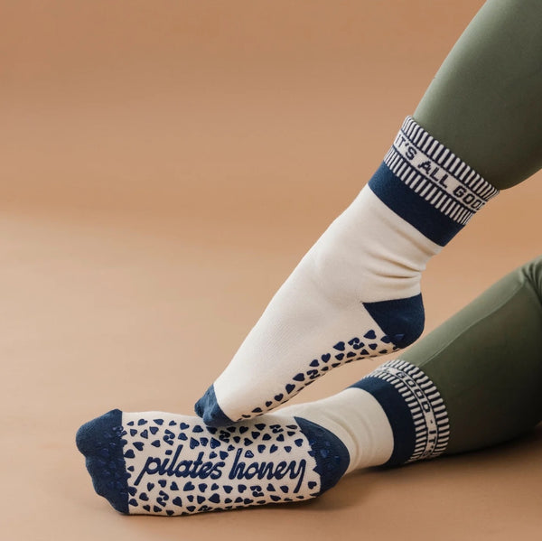 pilates honey it's all good crew sock grips