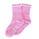pilates honey pretty in pink pearls grip socks