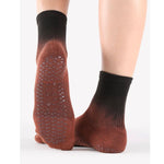 Cameron Ankle Grip Sock - Black/Brown (Pilates/ Barre)