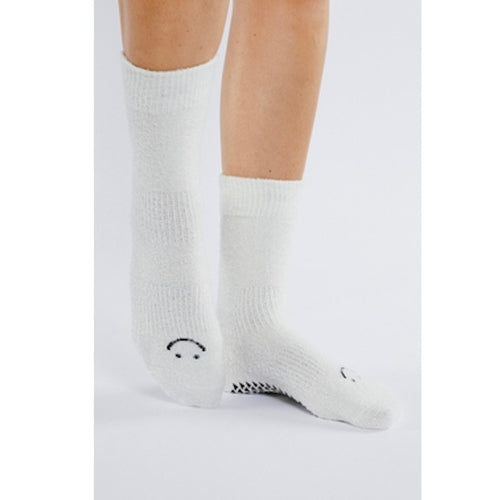 pointe studio happy cloud grip socks bone