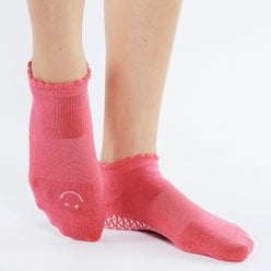 pointe studio happy grip sock full foot pink