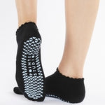 pointe studio love full foot black grip socks 