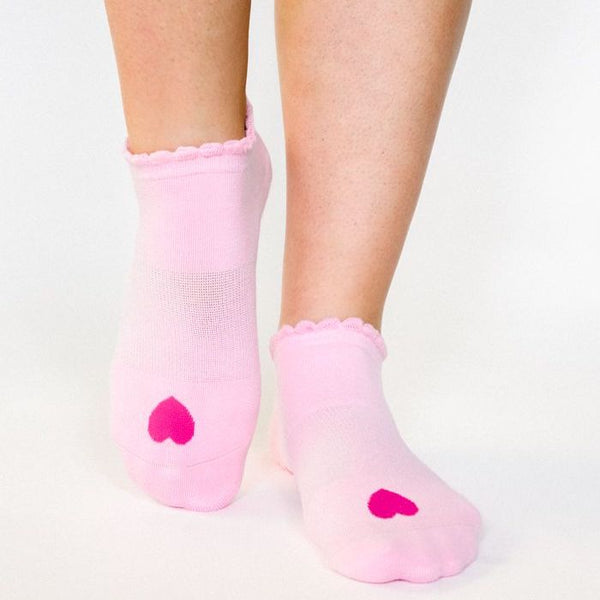 pointe studio love grip socks pink barbie