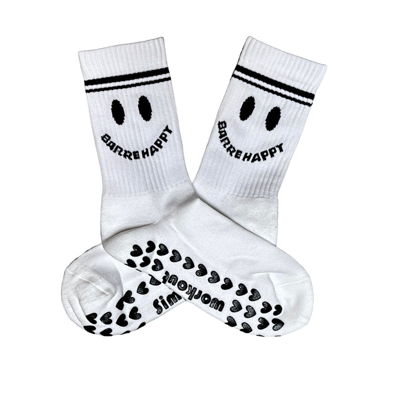 Barre Happy - Crew Grip Socks