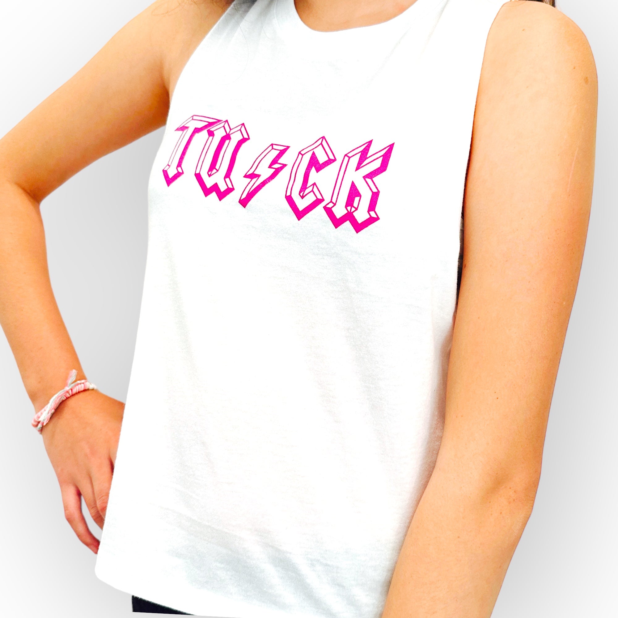 White Rocker Tank Tuck Rocker Tank by simplyWORKOUT – SIMPLYWORKOUT