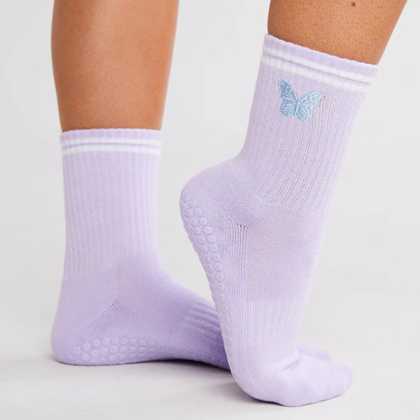 Souls LA Butterfly Ankle Grip Sock