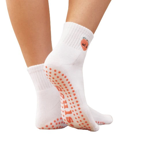 Peachy - Ankle Grip Sock (Barre / Pilates)