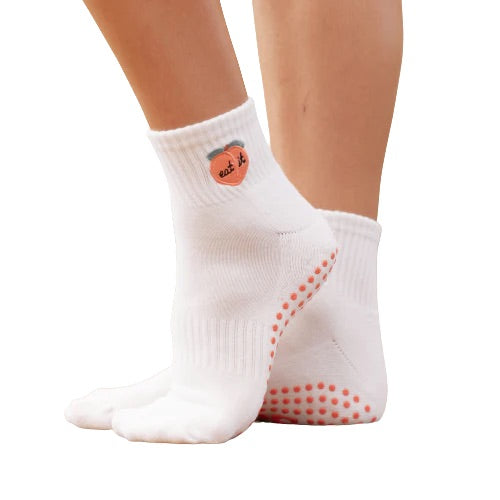 Peachy - Ankle Grip Sock (Barre / Pilates)