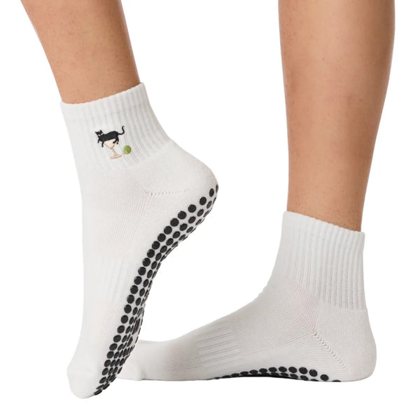 Souls La Cat Martini Crew Grip Sock