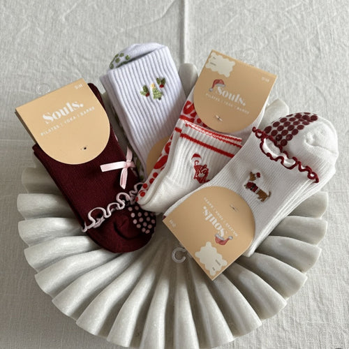 souls LA holiday grip socks