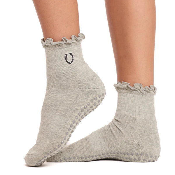 Souls La Lucky Horseshoe Ruffle Grip Sock