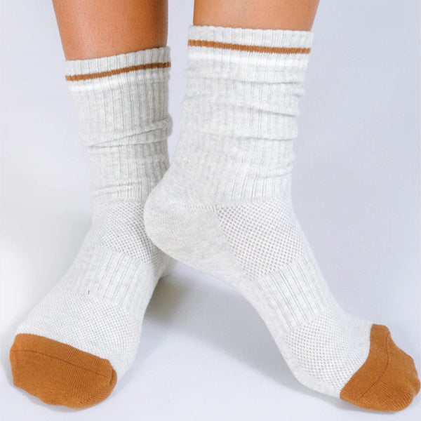 Tailored Union Basal Crew Socks Heather Grey