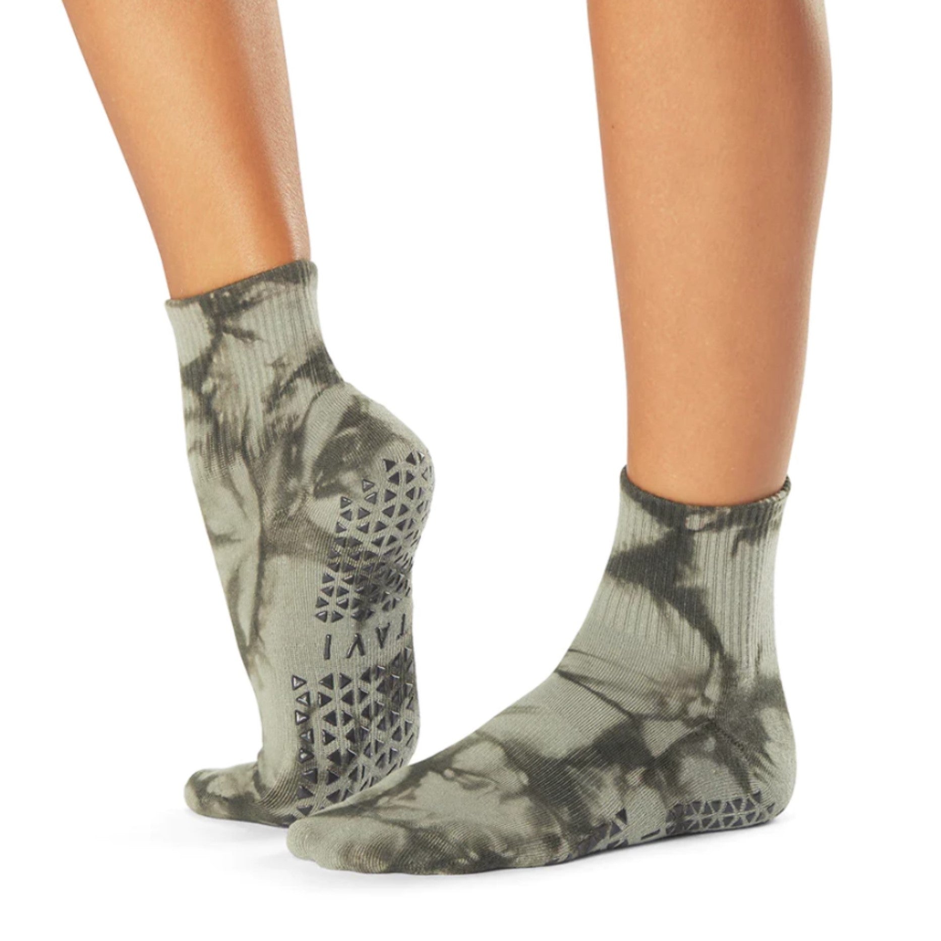 Tavi Grip Aria Slip-On Sock in Carbon Heather