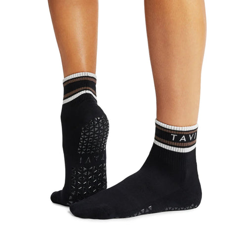 Tavi active aria ebony block grip socks