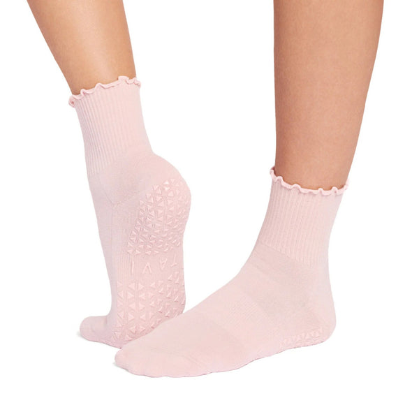 Tavi Aria Ruffle Grip Socks Fleur