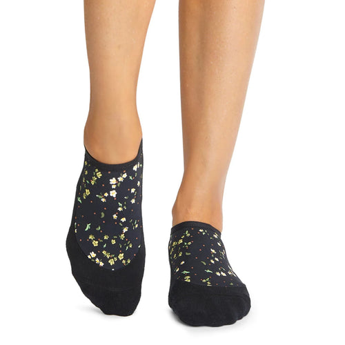 Tavi Active Maddie Grip Socks Ebony Flourish