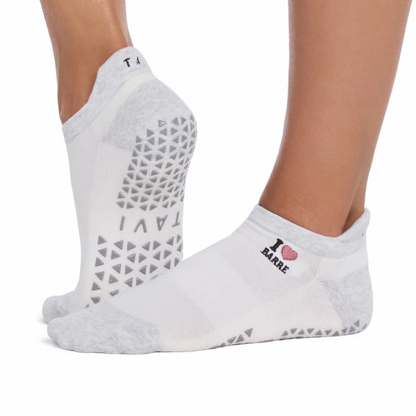 Tavi Savvy Grip Socks I love Barre