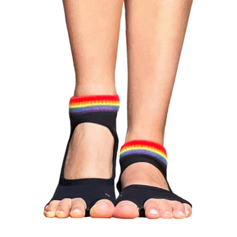 tucketts allegro rainbow navy grip socks