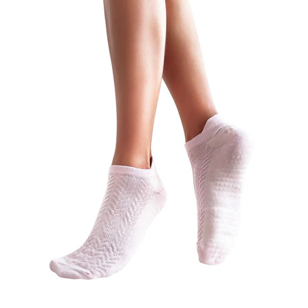 Tucketts Closed Toe Grip Socks Pink Fern 