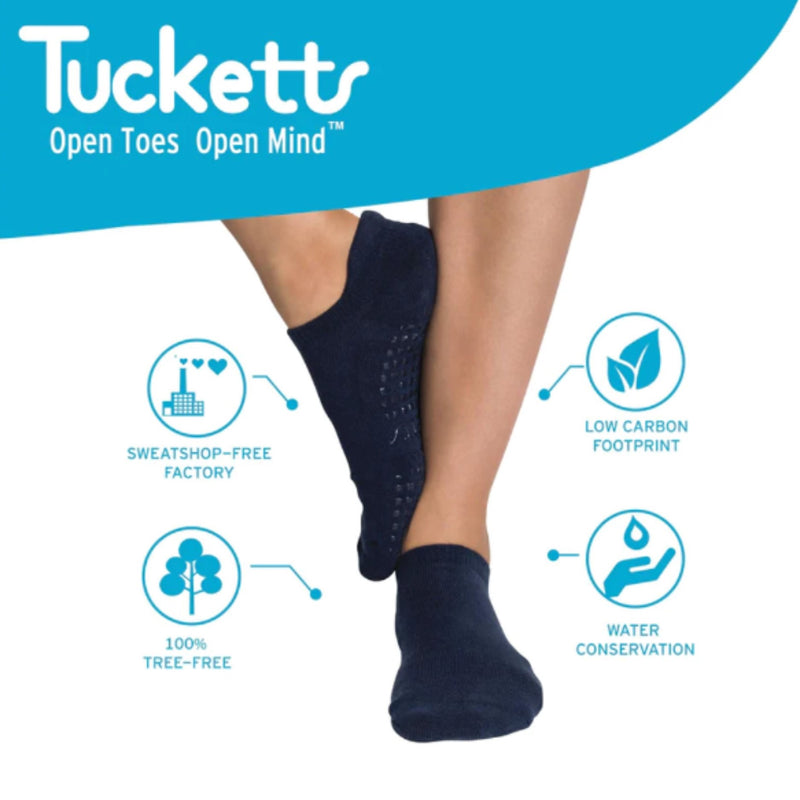 Tucketts Closed Toe Sparkling Rouge Grip Socks