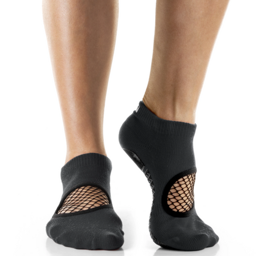 Arebesk Arebesk Fishnet Grip Socks - Charcoal Black