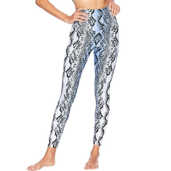 Beach Riot Blue Snake Leggings