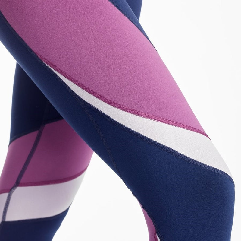 High-Waisted Elevate Color-Block Compression Leggings For Women