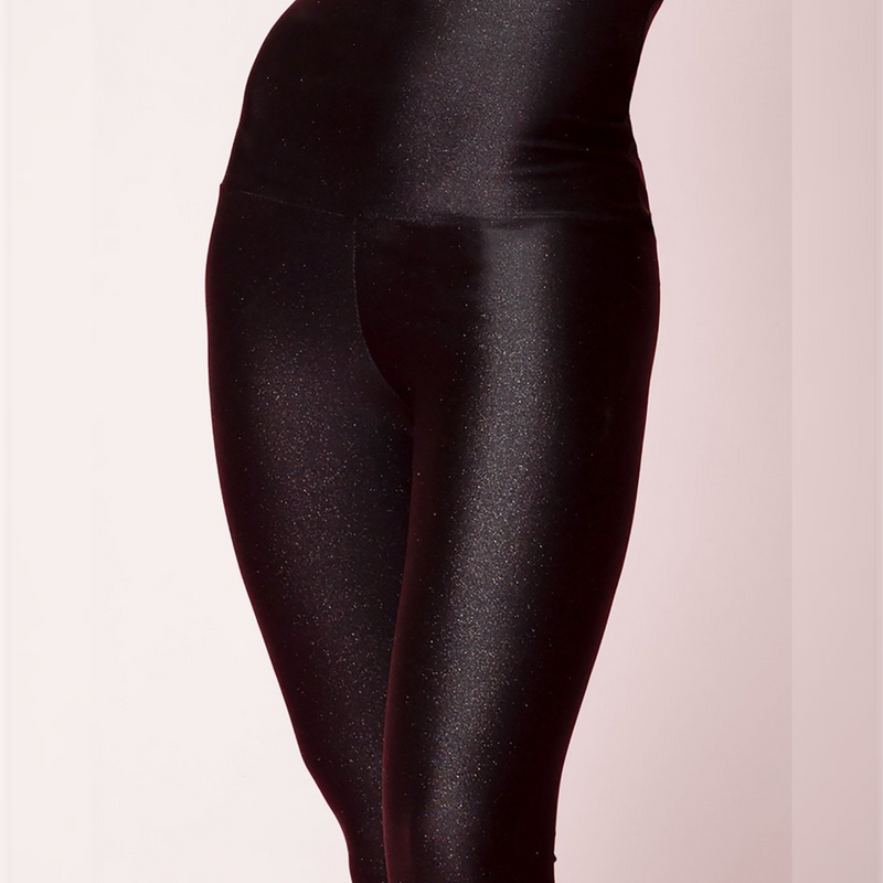 Houmous Women's Shiny Leggings with Unique Flash Sequins Full-Length Y –  Vikeep