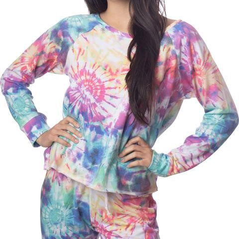 Emily Hsu Rainbow Tie Dye Sweatshirt