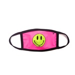 Goldsheep Neon Pink Happy Face Kids Face Mask