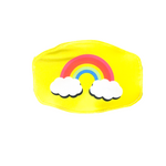 Goldsheep Neon Yellow Rainbow Kids Face Mask