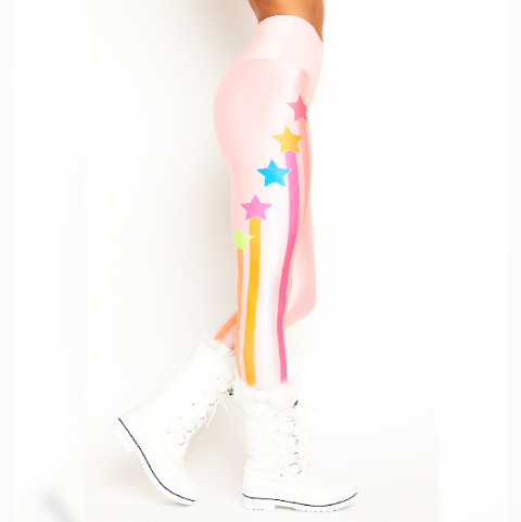 Goldsheep Pink Shooting Stars Legging