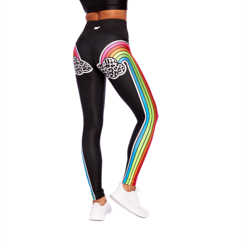 Neon Double Rainbow Leggings Goldsheep simplyWORKOUT