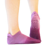 great soles rory pink and berry ombre grip socks