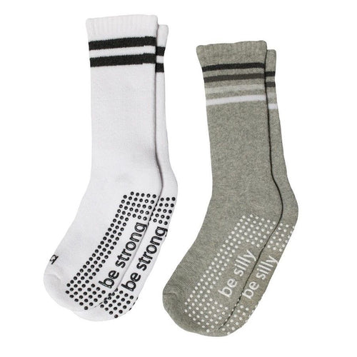 Sticky Be Kids 2 Pack Hayes Grip Crew Socks 4T-6T