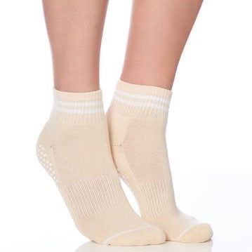 Lucky Honey The Boyfriend Tan Grip Sock