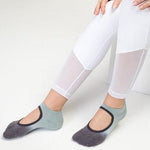 MoveActive Slide On Dark Light Grey Grip Socks