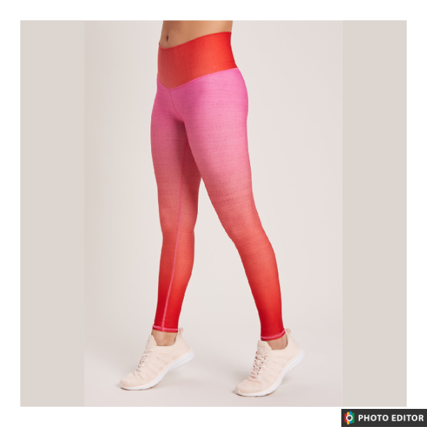 Ombre Ultra Pink High Waisted Legging - Niyama Sol - simplyWORKOUT –  SIMPLYWORKOUT