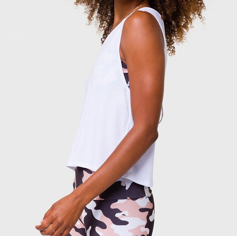 Onzie Cut Out Tank White