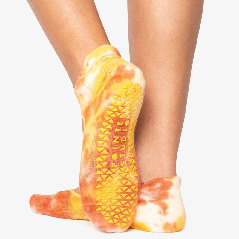 Elise Grip Strap Socks - Butter (Barre / Pilates)