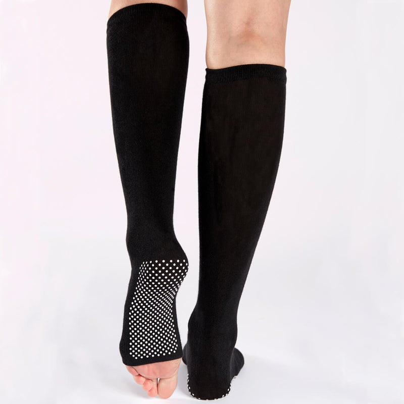 Sticky Be Lightweight Black White Grip Leg Warmers
