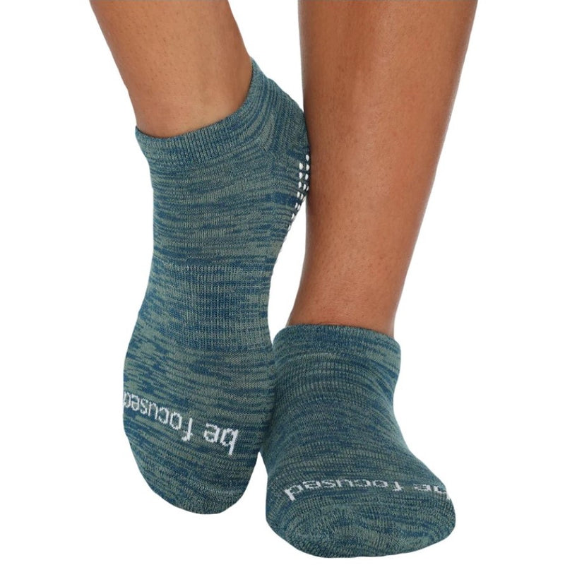 Sticky Be Be Focused - Marbled Peacock Grip Socks