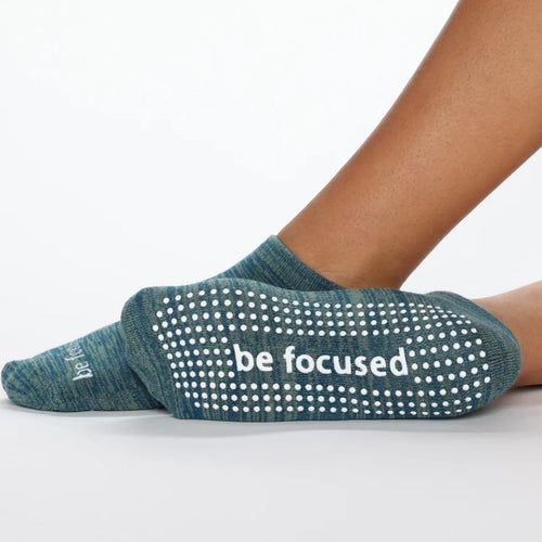 Sticky Be Be Focused - Marbled Peacock Grip Socks