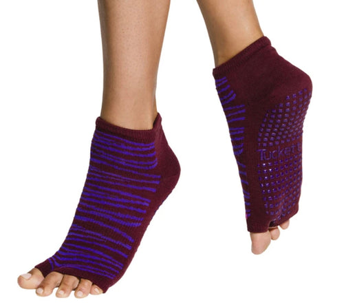 tucketts anklet ultraviolet zebra grip socks