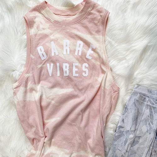 Wreath + Robe Barre Vibes Muscle Tank -  Tiger Stripe Peony