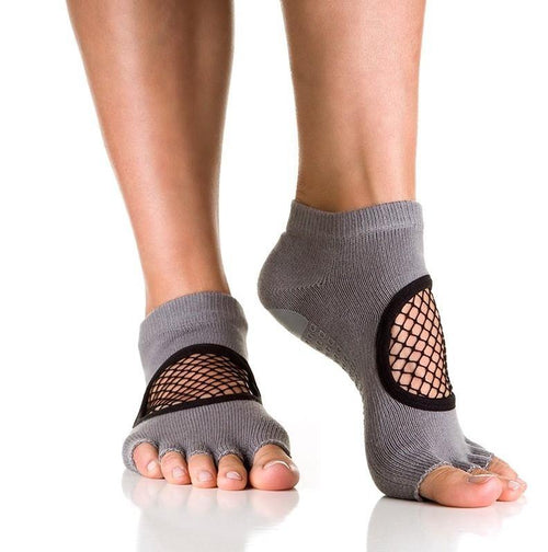 Wholesale Yoga Pilates Sock for Adults Grip Slipper Socks with Rubber Sole  Yoga Five Open Toe Non Slip Ballet Socks - China Slipper Socks and Rubber  Sole price