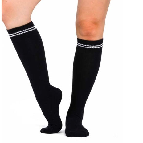 Arebesk classic knee high grip socks black