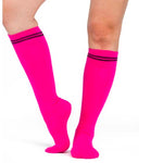 Arebesk classic knee high grip socks pink