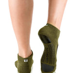 Arebesk Moto Grip Socks - Army Green