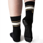 arebesk Terry - Black Crew Grip Socks